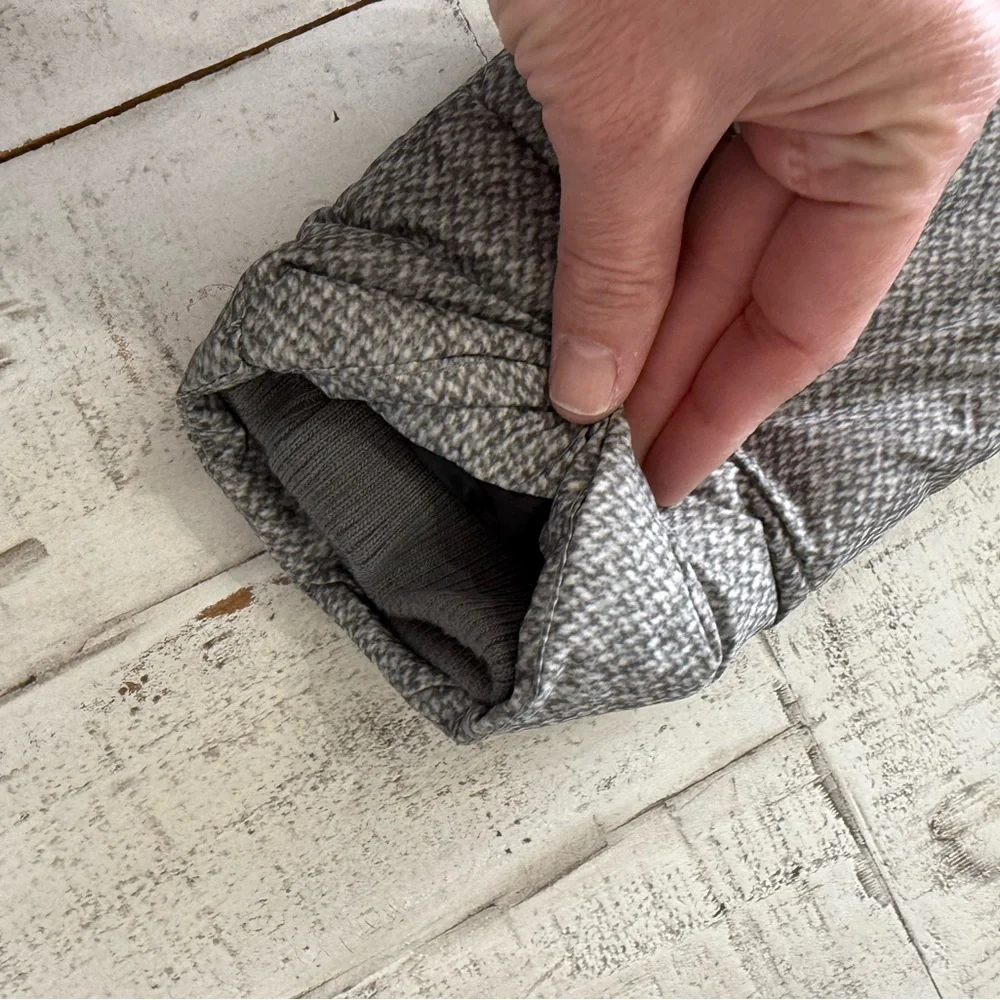 Gray Winter Coat with Faux Fur Hood Long Length - Picture 9 of 14